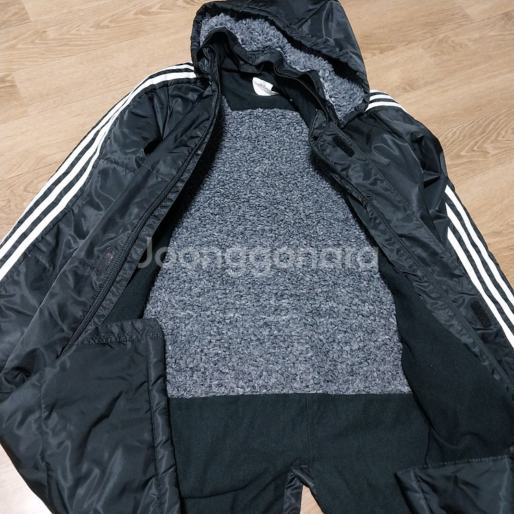 아디다스 주니어150 롱패딩--3