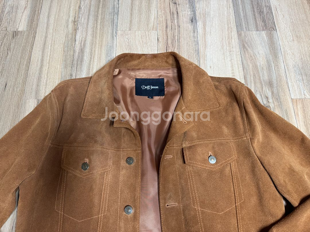 도프제이슨 스웨이드 가죽자켓--1