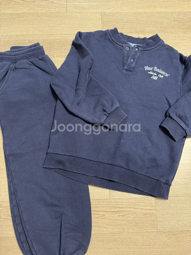 뉴발란스 키즈 기모 셋업 140사이즈 3벌 일괄--2