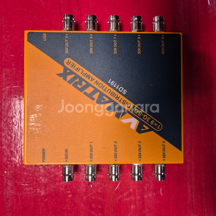 [AV MATRIX]AV매트릭스 SD1191 /1×9 SDI 리클라킹 분배증폭기/AV 방송용 분배기/SDI분배기--0