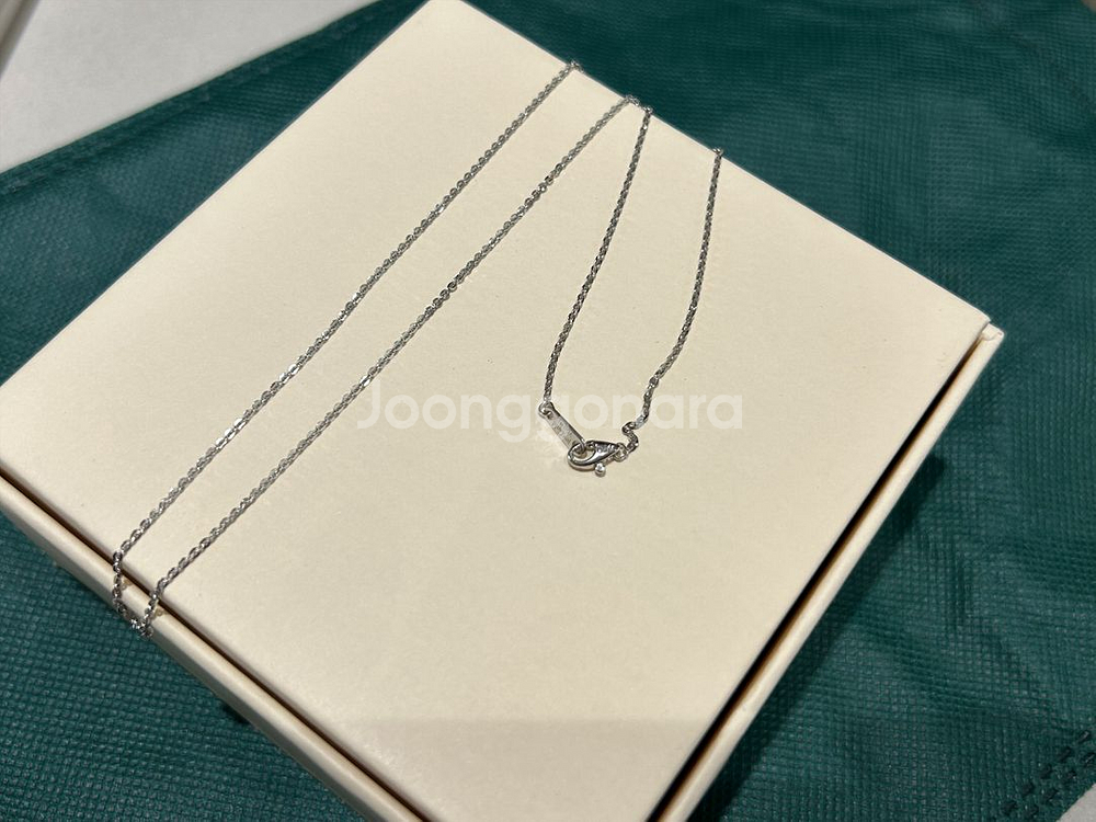 18k leegold 화이트골드 체인 3-4푼--0