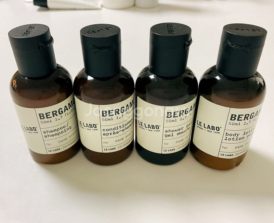 르라보 베르가못 세트, 하얏트 호텔 어메니티, 샴푸 컨디셔너 샤워젤 바디로션 새제품--0