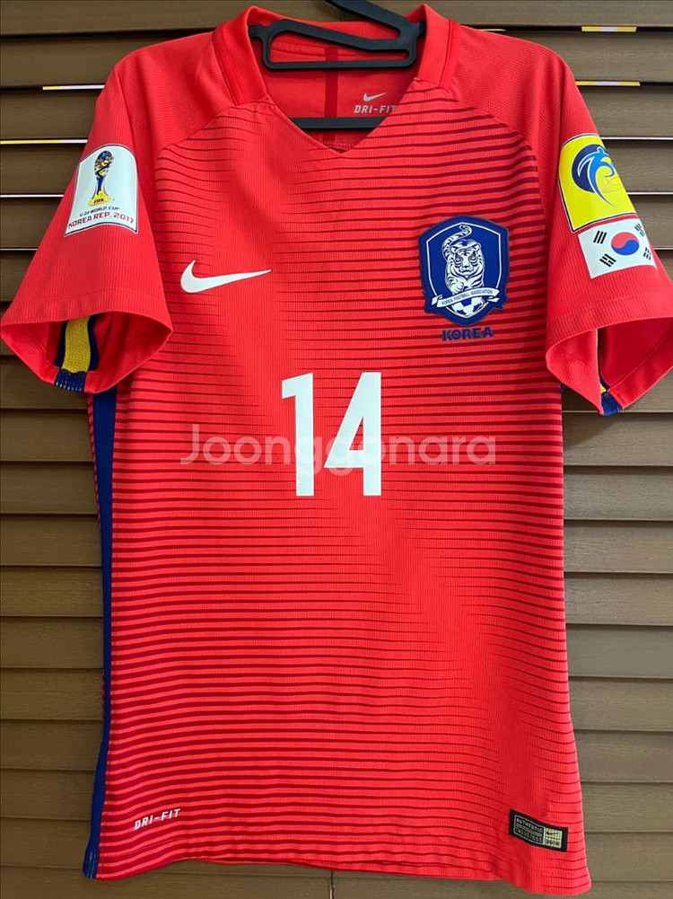 16-18 대한민국 국대 백승호 유니폼 선수지급용--1