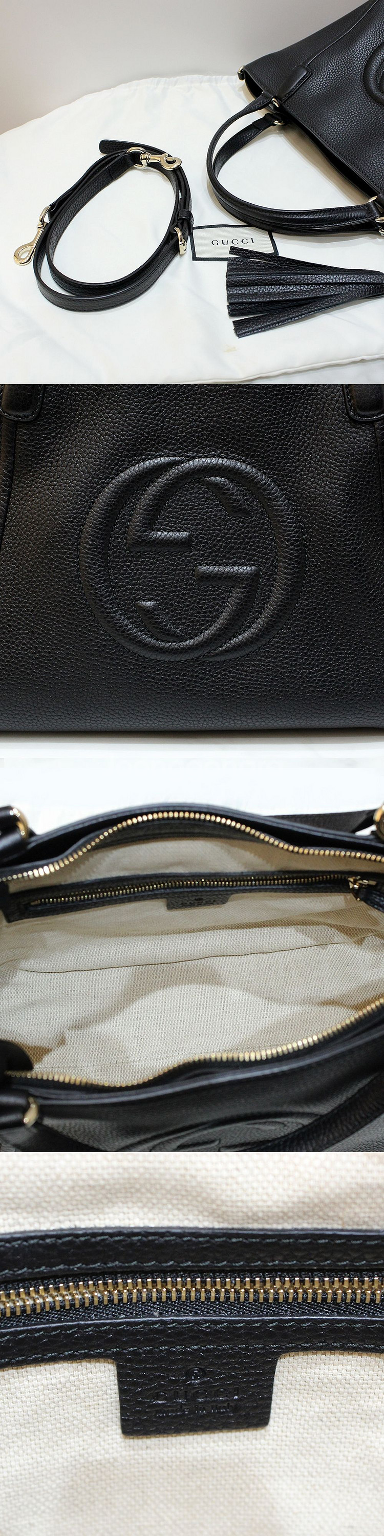 [명품다올동래] 구찌 소호 테슬 토트백 369176--2