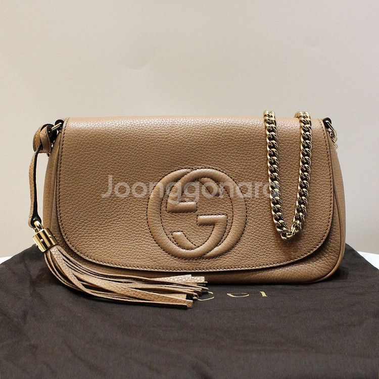 [명품다올동래] 구찌 소호 테슬 체인 숄더백 536224--0