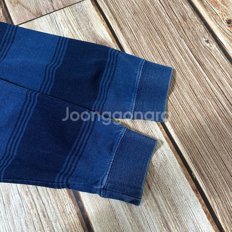 빔즈플러스 스트라이프 L/S 티셔츠 인디고 색상 L사이즈--7