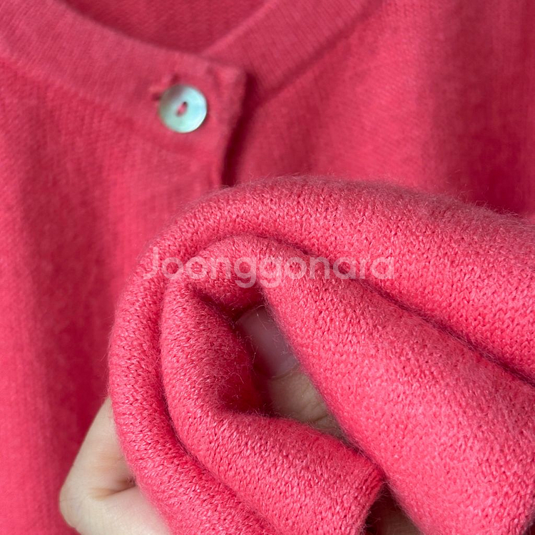 [빈티지] 스코틀랜드 퓨어 캐시미어100 코랄 가디건 -옷장정리--1