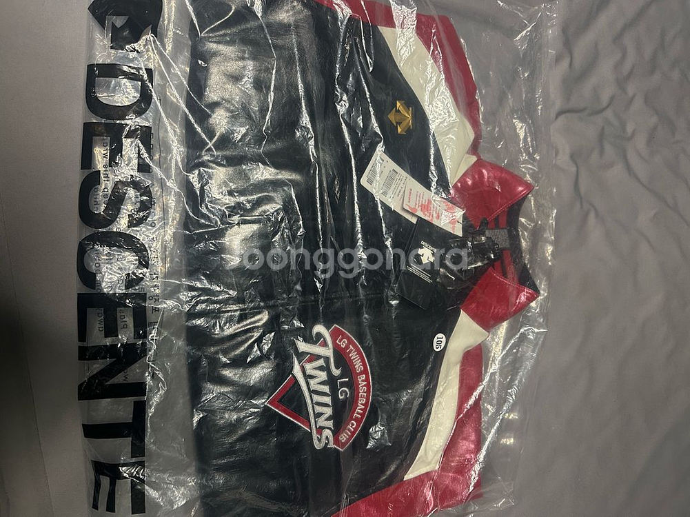 LG 트윈스 유광 야구 점퍼 춘추 데상트 구로고 105 새상품--0