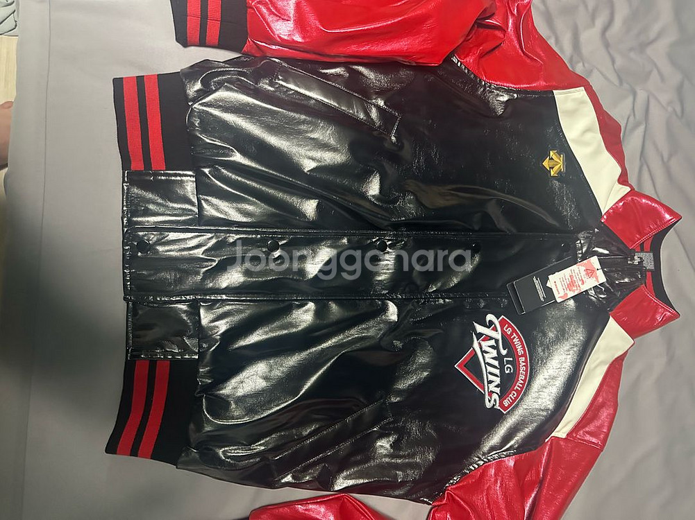 LG 트윈스 유광 야구 점퍼 춘추 데상트 구로고 105 새상품--3