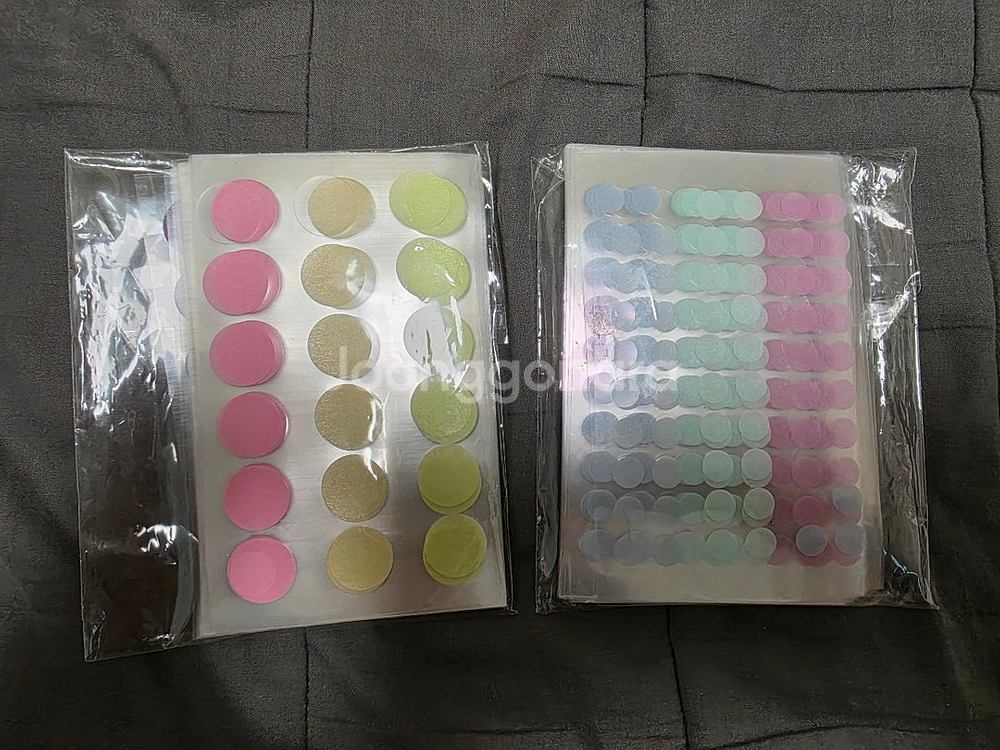 다이소 원형 스티커--0