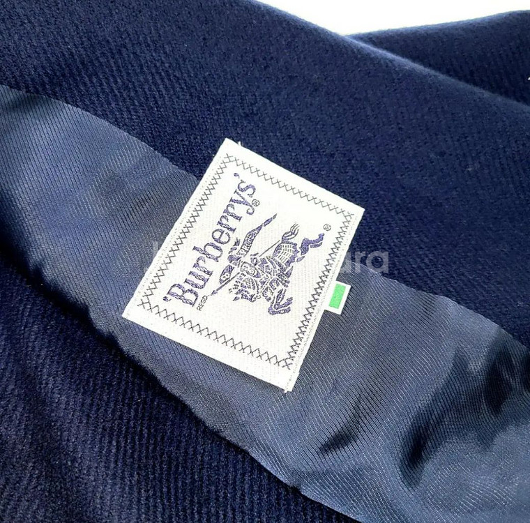 버버리 캐시미어 100% 투피스 셋업 네이비--1