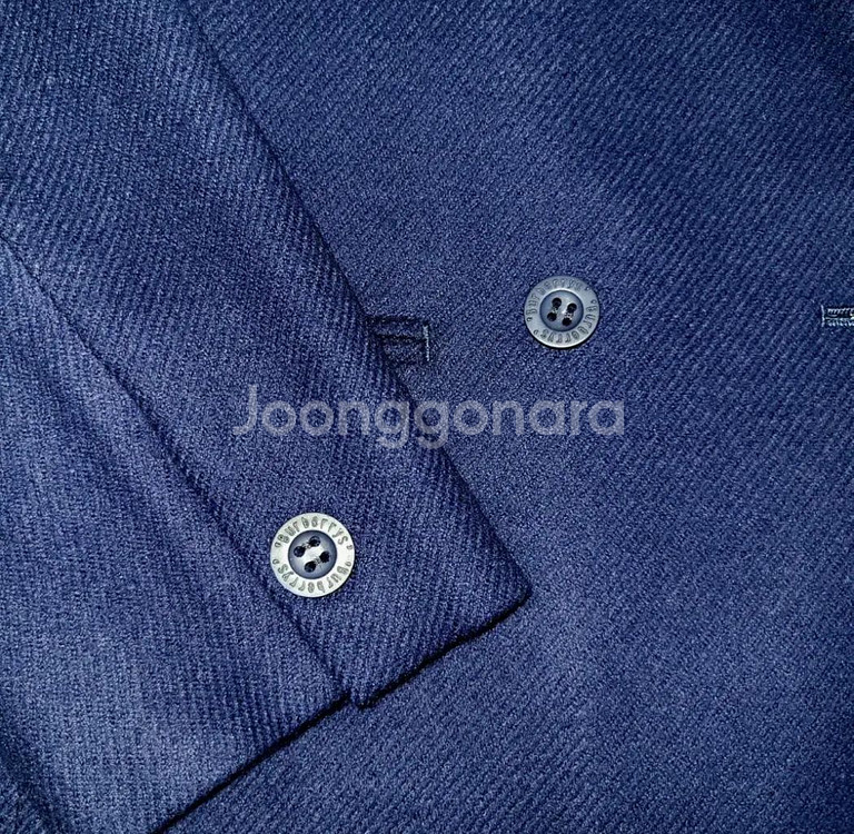 버버리 캐시미어 100% 투피스 셋업 네이비--2