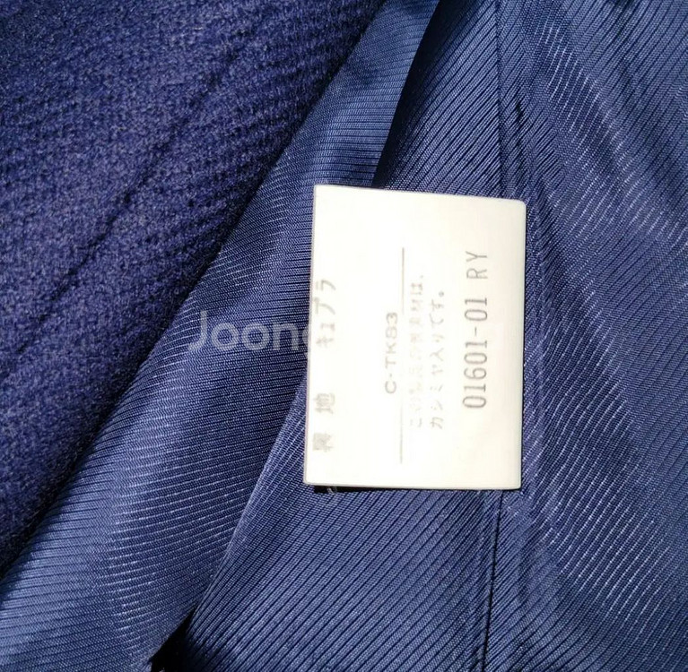 버버리 캐시미어 100% 투피스 셋업 네이비--7