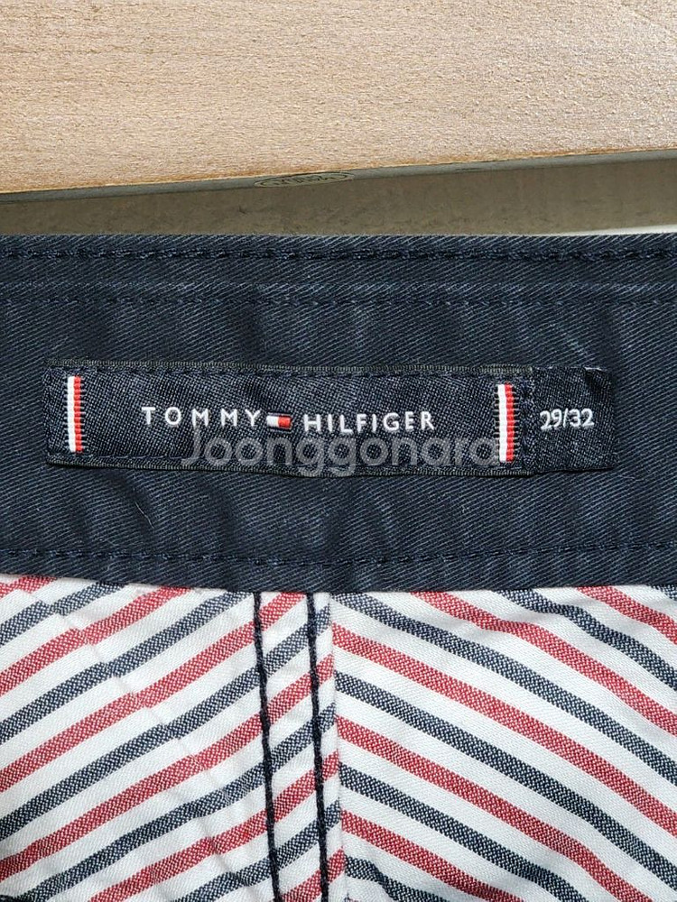 (29) 타미힐피거 면바지 네이비 치노팬츠 토미 스판--2