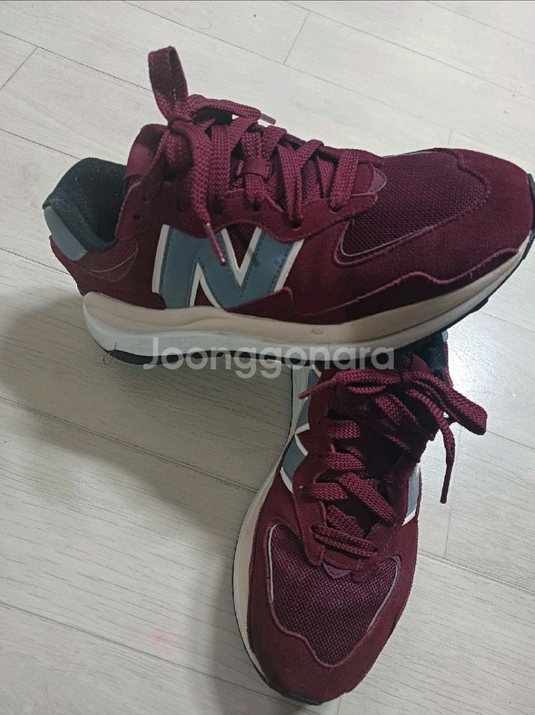 뉴발란스 574 버건디 운동화 사이즈 260--0