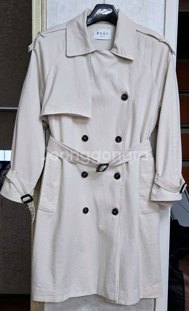 더블브레스트 트렌치코트 두벌 프리사이즈--1
