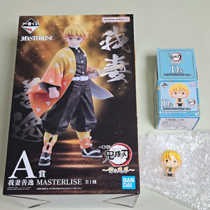 (미개봉) 귀멸의칼날 A상 젠이츠 피규어+초코노코세트 제일복권이치방쿠지