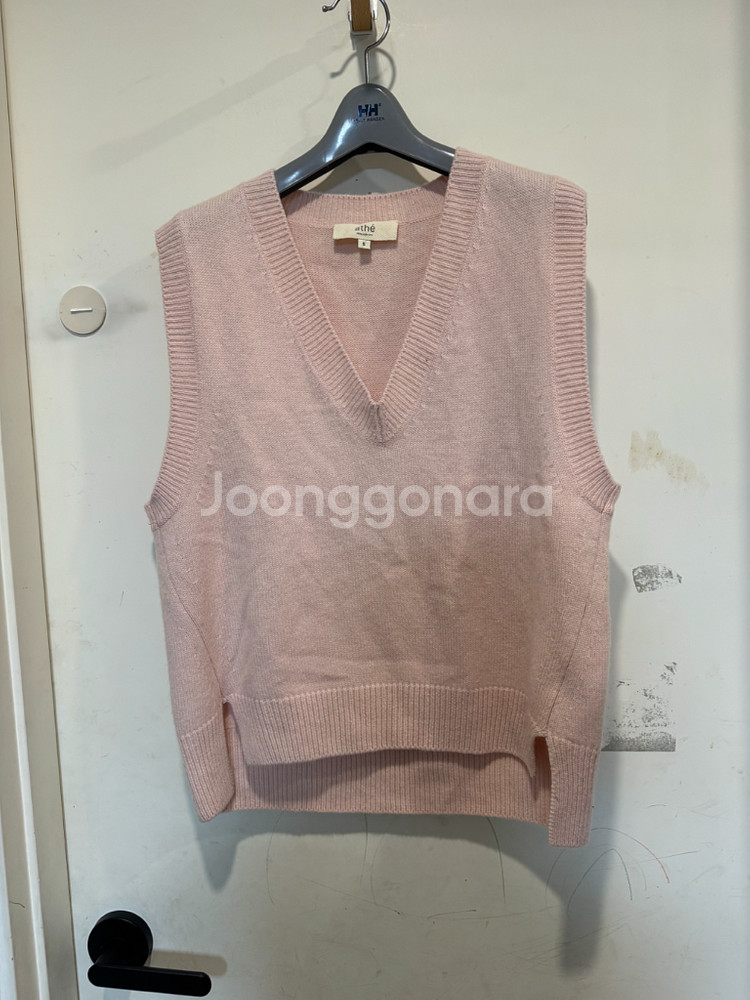 아떼바네사브루노 연핑크 캐시미어 베스트--0