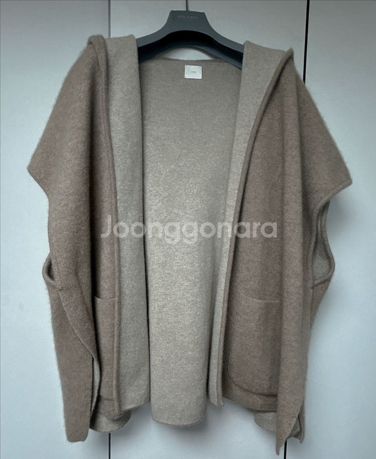 더캐시미어 후드 니트 베스트--1