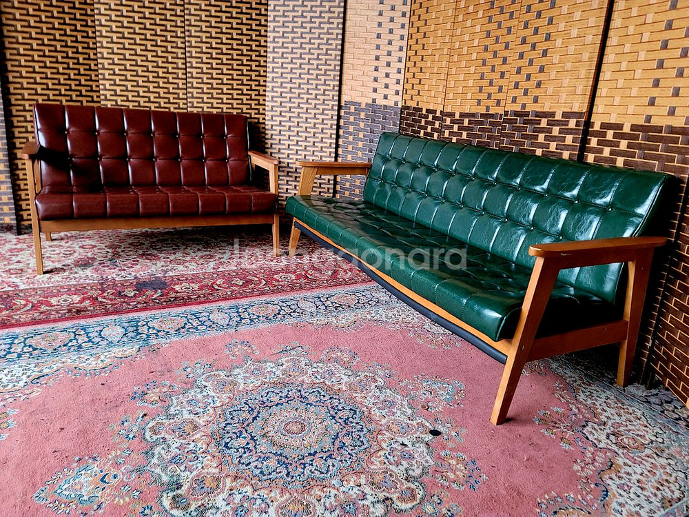 *레트로*소파*3,2인용세트--2