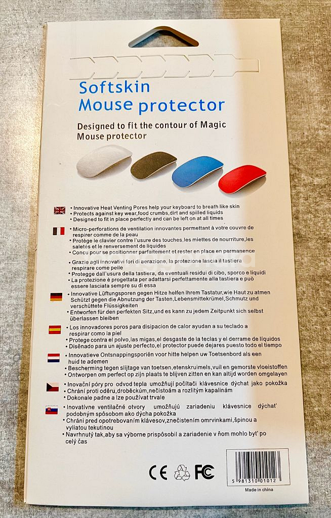 애플 매직 마우스 소프트 스킨 보호커버--1