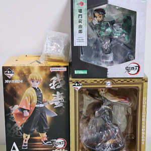 (미개봉) 귀멸의칼날 귀칼 피규어 탄지로 젠이츠 렌고쿠 제일복권이치방쿠지