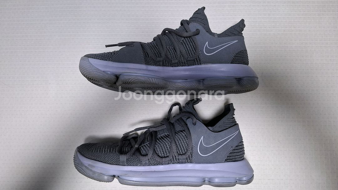 나이키 줌 KD10 농구화 다크 그레이 285mm--2