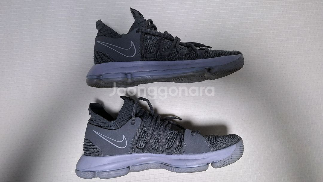 나이키 줌 KD10 농구화 다크 그레이 285mm--3