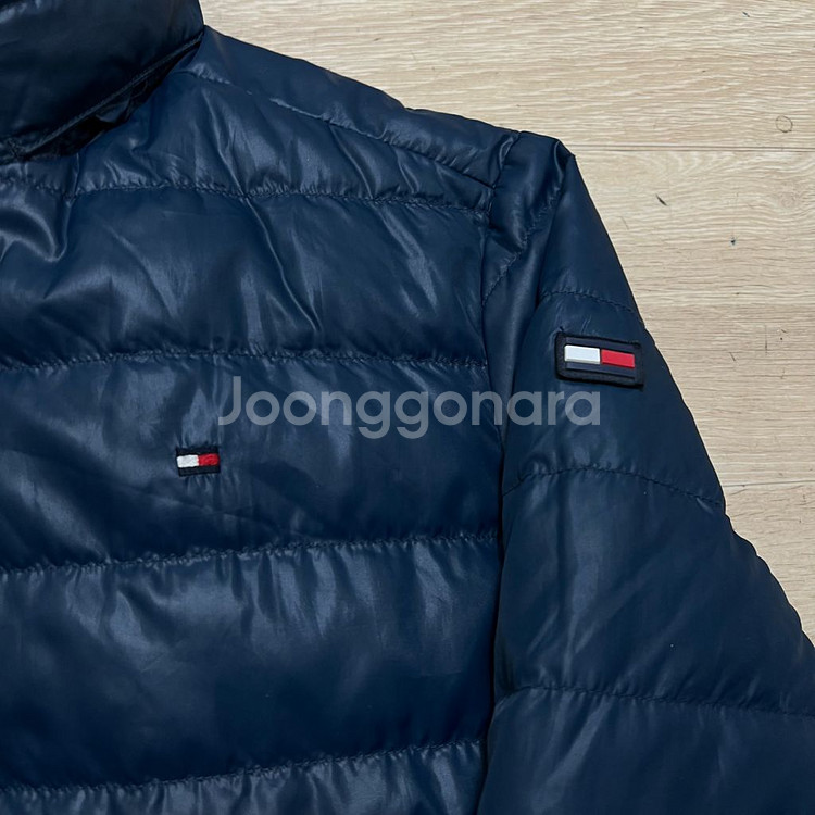 타미힐피거 덕다운 스몰플래그 리버시블 경량패딩 점퍼 [네이비] 176--6