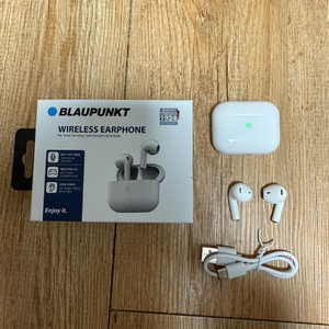 독일 블라우풍트 무선 이어폰화이트