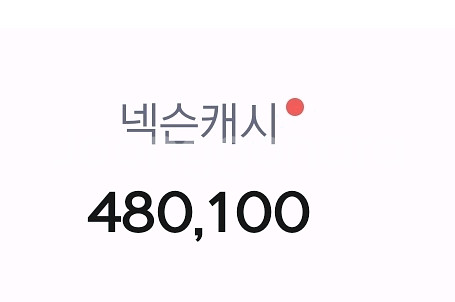 넥슨캐시 충전된거 48만원 ->42만원에 팝니다(선물식--0