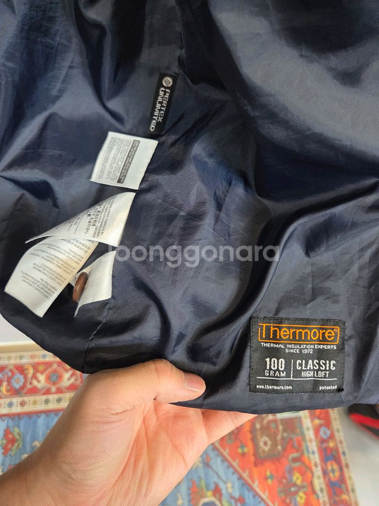 리바이스 퍼텍스 퀄팅 자켓 Lg 다크네이비--2