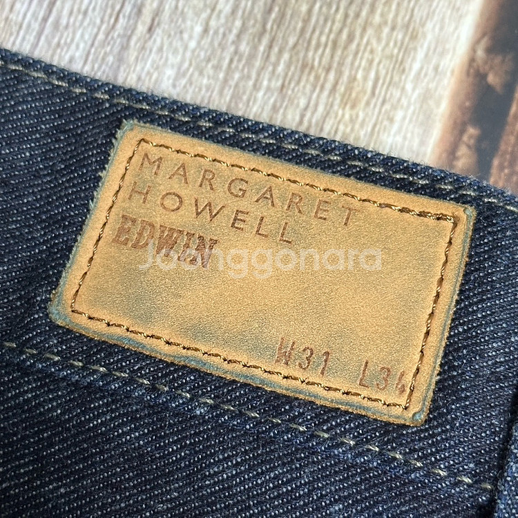 마가렛호웰 x 에드윈 셀비지 데님 팬츠 31 사이즈--9