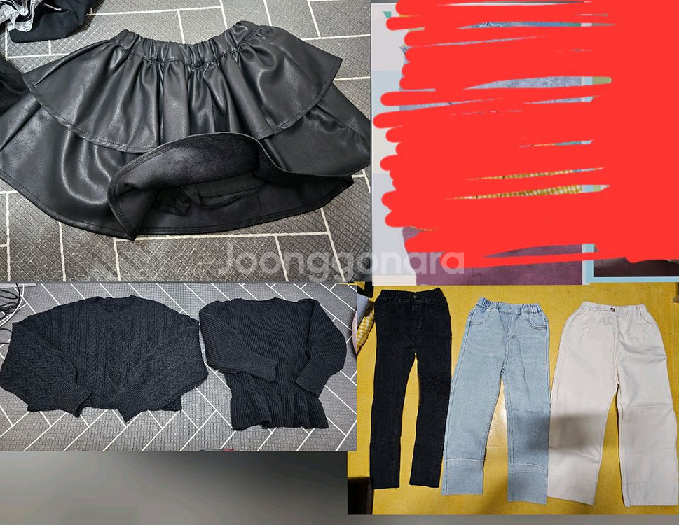 여아옷 140호 겨울7벌 신발2벌 일괄--0