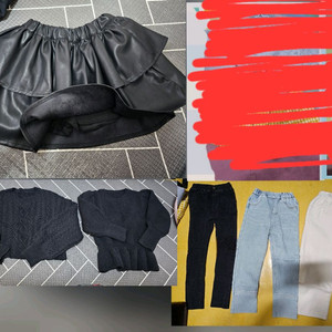 여아옷 140호 겨울7벌 신발2벌 일괄