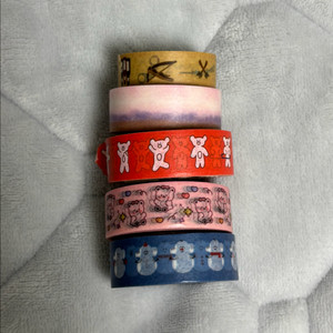 (미개봉) 무지 노트, 마스킹테이프 일괄