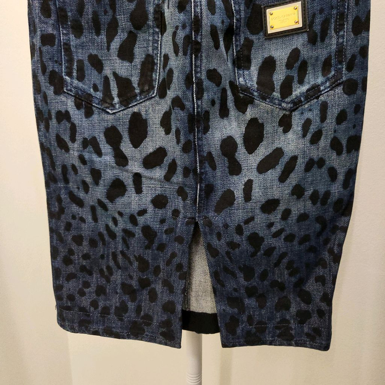 돌체앤가바나 레오파드 스커트--5
