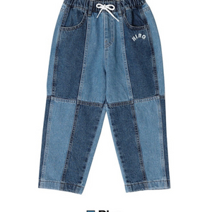 히로 스퀘어 데님 결별팬츠 [블루 120]