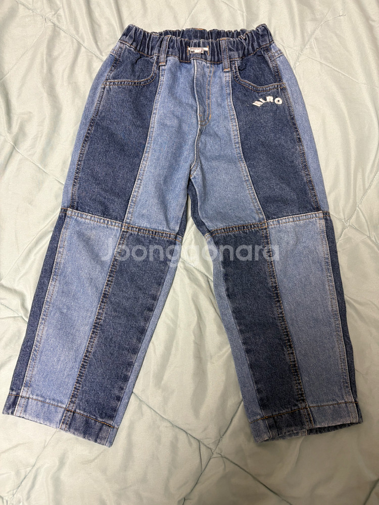 히로 스퀘어 데님 결별팬츠 [블루 120]--1