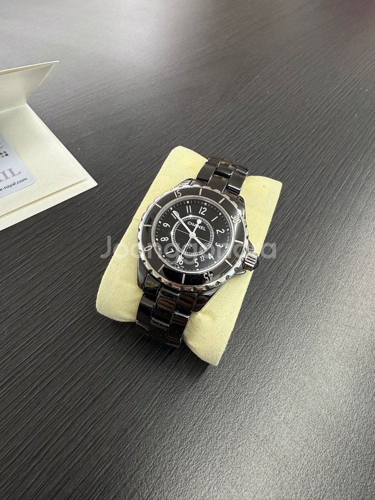샤넬 J12 33mm 블랙 세라믹 스틸 H5695--0