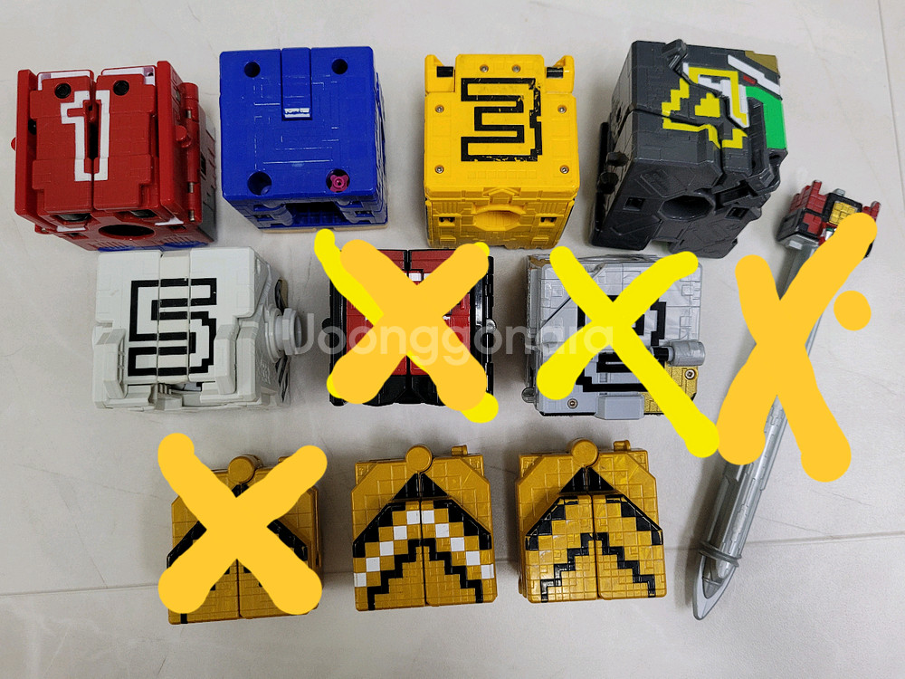 파워레인저 애니멀포스 애니멀킹 큐브(숫자큐브 장난감)--0