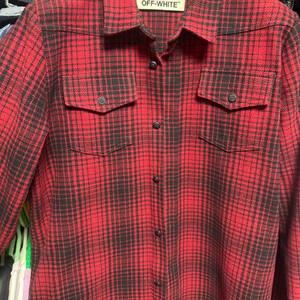 오프화이트 플란넬 셔츠