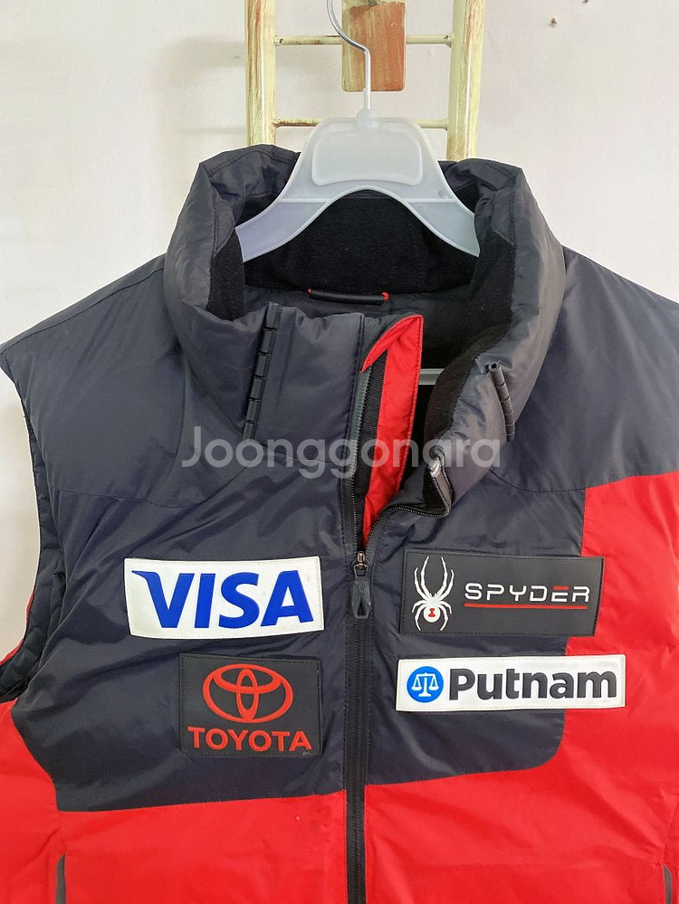 (105(XL)스파이더남자오리털U.S스키팀패딩조끼--1