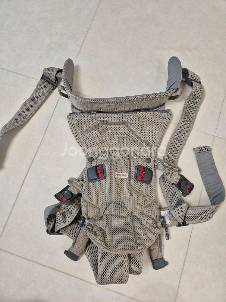 베이비뵨 캐리어원 메쉬 아기띠 베이지--4