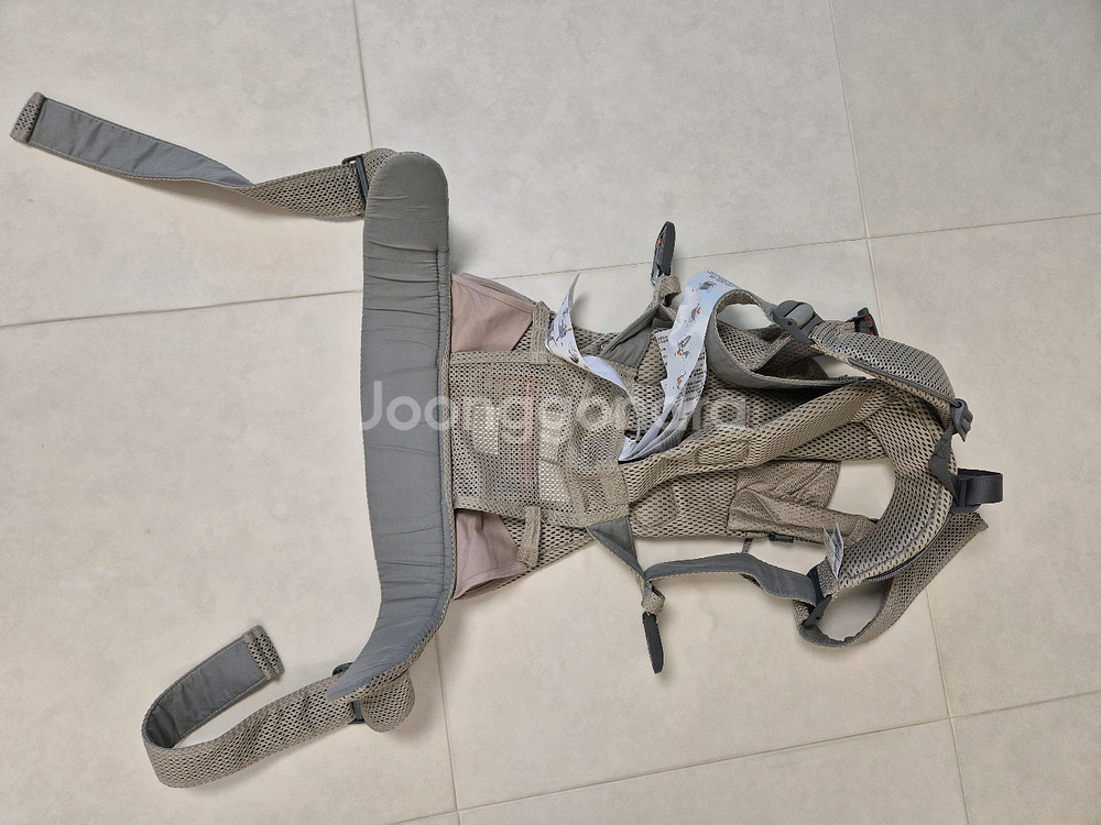 베이비뵨 캐리어원 메쉬 아기띠 베이지--5