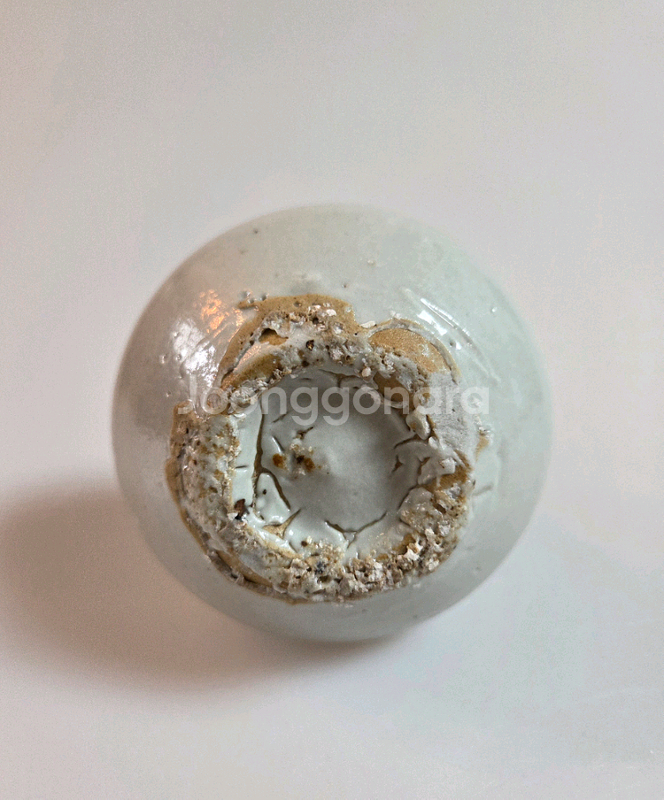 고도갤러리 고미술품 조선시대 조선백자 표형병--4