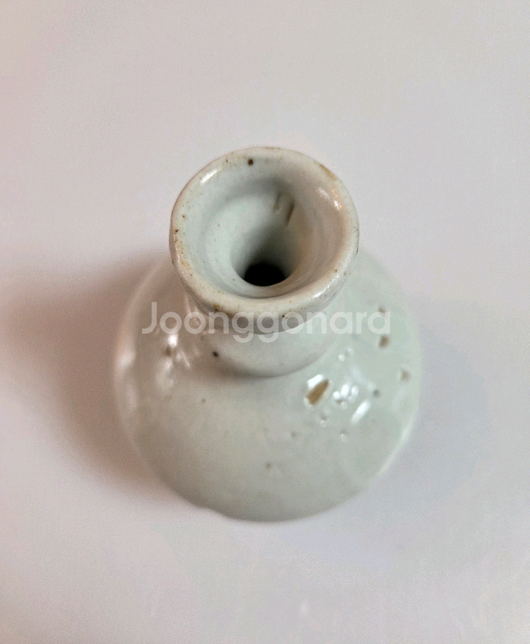 고도갤러리 고미술품 조선시대 조선백자 표형병--3