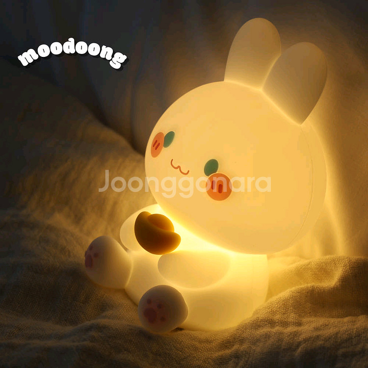 굿나잇 토끼 무드등 수면등 말랑이 출산 유아 아동수유등--1