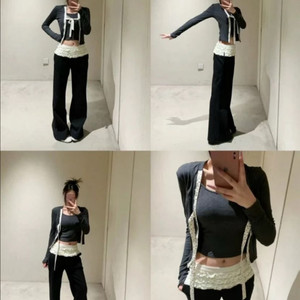 런웨이티켓 (현 오운서) 도트 가디건 M