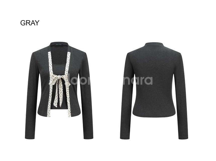 런웨이티켓 (현 오운서) 도트 가디건 M--5